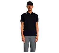 Poloshirt SELECTED HOMME "SLHSLIM-ATLAS SPORT SS POLO", Herren, Gr. M, schwarz, Jersey, Obermaterial: 95% Baumwolle, 5% Elasthan, unifarben, modisch, slim fit, Kurzarm, Shirts (92932668-M) schwarz