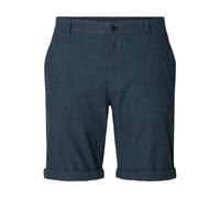 Shorts SELECTED "SLHSLIM-LUTON FLEX SHORTS NOOS", Damen, Gr. XXL, N-Gr, schwarz sapphire detail:with bering sea, Web, Obermaterial: 98% Baumwolle, 2% Elasthan, unifarben, slim fit, Hosen Shorts (97365