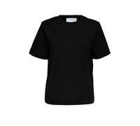 SELECTED FEMME Damen Slfessential Boxy Tee Noos T Shirt, Schwarz, S EU