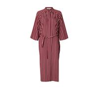 Selected - Gestreiftes Midikleid mit 3/4-Arm und Stehkragen violet - Gr. - 40