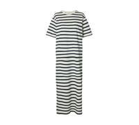 Selected - Gestreiftes T-Shirt-Kleid in Maxilänge mit kurzen Ärmeln blau - Gr. - XS