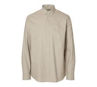 Selected Hemd Herren Regular Fit Baumwolle beige, L