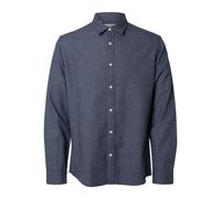 Selected Hemd Herren Regular Fit Baumwolle blau, XL