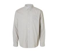 Selected Hemd Herren Regular Fit Baumwolle grau, M