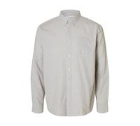 Selected Hemd Herren Regular Fit Baumwolle grau, S