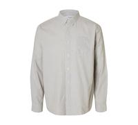 Selected Hemd Herren Regular Fit Baumwolle grau, XL