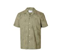 Selected Hemd Herren Regular Fit Baumwolle grün, M