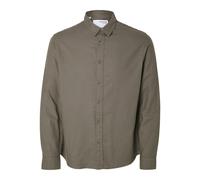 Selected Hemd Herren Slim Fit Baumwolle grün, S