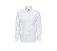 Selected Langarmhemd SLHREGRICK-OX SHIRT LS NOOS Regular Fit 97% Baumwolle/3% Elasthan Weiß XL