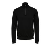 SELECTED HOMME Regular Fit Troyer aus reiner Baumwolle Modell 'BERG' in Taupe Melange, Größe M