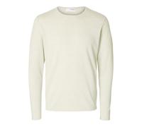 Selected Herren Rundhals Pullover SLHROME S M L XL XXL Schwarz Grau Blau Cotton, Größe:M, Farbe:Oatmeal_Melange 16079774