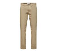 Selected New Miles Slim Fit Chinohose 34 Greige
