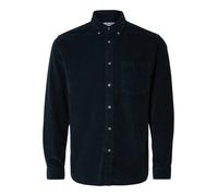 SELECTED HOMME Cordhemd - Regular fit - in Dunkelblau - Größe M | Herren Plussize