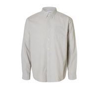 Selected Hemd Herren Regular Fit Baumwolle grau, XL