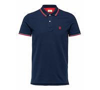 SELECTED HOMME Herren 16062542 Poloshirt, Navy Blazer, M EU