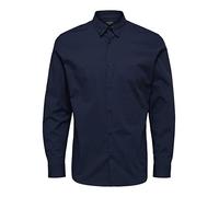 SELECTED HOMME Herren 16073122 Businesshemd, Navy Blazer, L EU