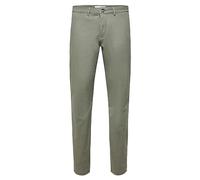 SELECTED HOMME Herren Chino Hose SLHSLIM-New Miles - Slim Fit Blau Grau Grün, Größe:28W / 32L, Farbvariante:Vetiver 16087663
