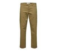 Selected New Miles Straight Fit Chinohose 33 Ermine