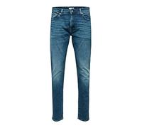 SELECTED HOMME Herren Jeanshose Slh175-slimleon 31601 M.Blue Soft W Noos
