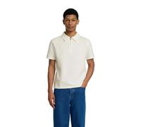 Poloshirt mit kurzem Reißverschluss Modell 'SANDER' L men Offwhite