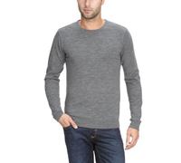 SELECTED HOMME Herren Pullover 16028832 Tower Merino Crew Neck, Gr. 50 (M), Grau (Mid Grey Melange)