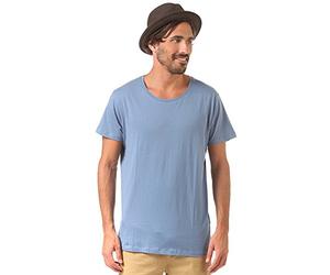 SELECTED HOMME Herren SHPima New Dave ss deep o-Neck H T-Shirt, Blau (Moonlight Blue), Small (Herstellergröße: S)
