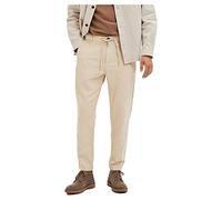 Selected Homme Herren Slh172-slimtape Brody Linen Pant Noos Chinohose, Incense/Detail:Mixed W. Oatmeal, XXL EU