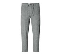 Selected Homme Herren Slh172-slimtape Brody Linen Pant Noos Chinohose, Sky Captain/Detail:Mixed W. Oatmeal, XL EU