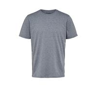 Selected Homme Herren Slhaspen O-Neck Tee Noos T-Shirt, Medium Grey Melange, L EU