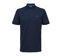 SELECTED HOMME Herren Slhaze W Noos Polohemd, Navy Blazer, S EU
