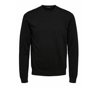 SELECTED HOMME Herren Slhberg Crew Neck B Noos Sweatshirt, Schwarz, L EU