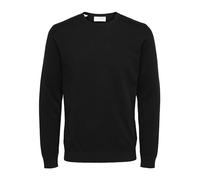 SELECTED HOMME Herren Slhberg Crew Neck B Noos Sweatshirt, Schwarz, M EU