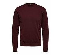 SELECTED HOMME Herren Slhberg Crew Neck B Noos Sweatshirt, Winetasting, S EU