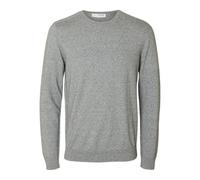 Selected Homme Herren Slhberg Crew Neck Noos Pullover, Light Grey Melange, S EU