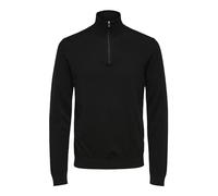 SELECTED HOMME Herren Slhberg Half Zip Cardigan B Noos Sweatshirt, Black, XXL EU