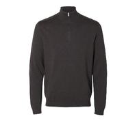 Selected Homme Herren Slhberg Half Zip Cardigan Noos Strickpullover, Chocolate Torte, S EU