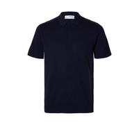 Selected Poloshirt Berg Kurzarm – Navy Blazer Melange-Detail – 2XL