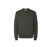 Selected Homme Herren Slhdane Knit Structure Crew Neck Noos Pullover, Forest Night, XL EU