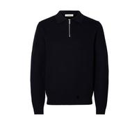 SELECTED HOMME Regular Fit Strickpullover aus Bio-Baumwolle Modell 'DANE' in Marine, Größe L