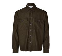 SELECTED HOMME Herren Slhmason-Twill Overshirt Ls Noos Langarmhemd