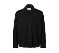 Selected Homme Herren Slhreg Lorent Bi-Stretch Overshirt Noos, Schwarz, XXL EU