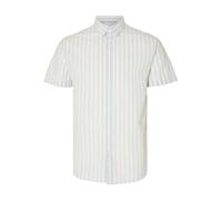 Selected Homme Herren Slhreg-New Linen Shirt Ss Noos Kurzarmhemd