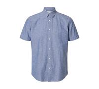 Selected Homme Herren Slhreg-New Linen Shirt Ss Noos Kurzarmhemd