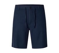 SELECTED HOMME Herren Slhregular-brody Linen Shorts Noos, Dark Sapphire, L
