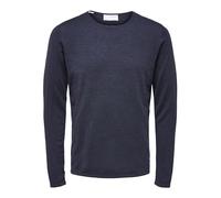 SELECTED HOMME Herren Slhrome Knit Crew Neck G Noos Pullover, Dark Sapphire, L EU