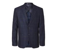 SELECTED HOMME Herren Slhslim-Dallas Wool Check BLZ Noos Blazer, Navy Blazer, 50 EU