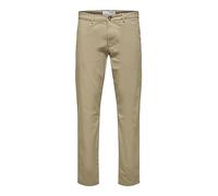 Selected New Miles Slim Fit Chinohose 34 Greige
