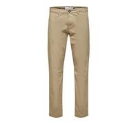 Selected Chinohose New Miles Slim Fit – Baumwoll‑Mix – Beige Größe 36/34