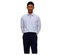 Selected Homme Herren Slhslim-Performance Shirt Ls Noos Hemd, True Navy/Stripes:Stripes, XL EU