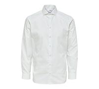 SELECTED HOMME Herren Slhslimethan Shirt Ls Cut Away B Noos, Bright White, XS